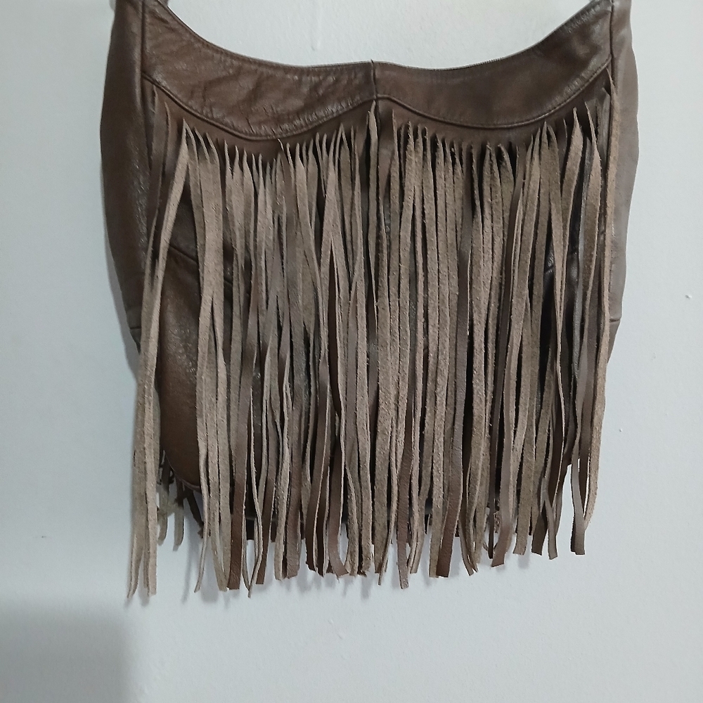 Unbranded Boho Brown Leather Shoulder Bag - Picture 5 of 12